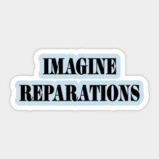 IMAGINE REPARATIONS - Black - Back Sticker